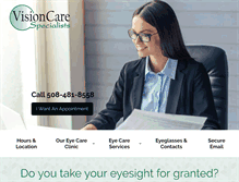 Tablet Screenshot of greatvisioncare.com